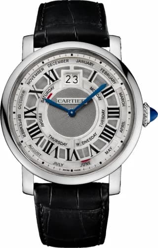 Cartier Rotonde de Cartier 45 Annual Calendar White Gold / Silver W1580002 — фото часов Cartier Rotonde de Cartier 45 Annual Calendar White Gold / Silver W1580002 — фото часов