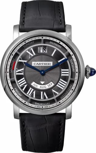 Cartier Rotonde de Cartier 40 Annual Calendar White Gold / Grey WHRO0003 — фото часов Cartier Rotonde de Cartier 40 Annual Calendar White Gold / Grey WHRO0003 — фото часов