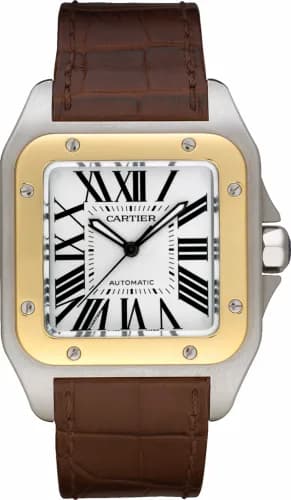 Cartier Santos 100 41.3 Stainless Steel / Yellow Gold W20072X7