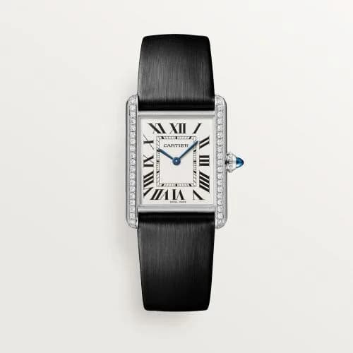 Cartier Tank Must Large Quartz Stainless Steel - Diamond / Silver W4TA0017 — фото часов Cartier Tank Must Large Quartz Stainless Steel - Diamond / Silver W4TA0017 — фото часов