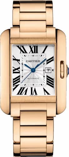 Cartier Tank Anglaise 29.8 Pink Gold / Silver / Bracelet W5310003