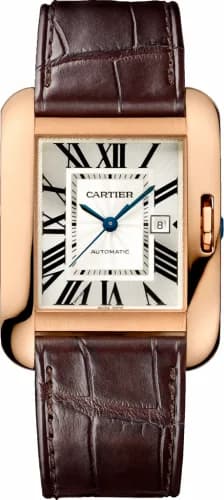 Cartier Tank Anglaise 29.8 Pink Gold / Silver W5310005