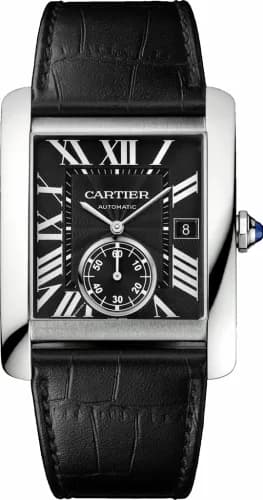 Cartier Tank MC 34.3 Stainless Steel / Black W5330004 — фото часов Cartier Tank MC 34.3 Stainless Steel / Black W5330004 — фото часов