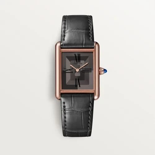 Cartier Tank Louis Cartier Large Manual Rose Gold / Grey Graphical WGTA0092