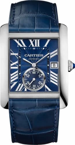 Cartier Tank MC 34.3 Stainless Steel / Blue WSTA0010 — фото часов Cartier Tank MC 34.3 Stainless Steel / Blue WSTA0010 — фото часов