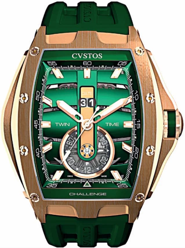 Cvstos Cvstos Hour Minute Seconde Challenge Twin-time 5N Red Gold A01108.4127001 A01108-4127001 — фото часов Cvstos Cvstos Hour Minute Seconde Challenge Twin-time 5N Red Gold A01108.4127001 A01108-4127001 — фото часов