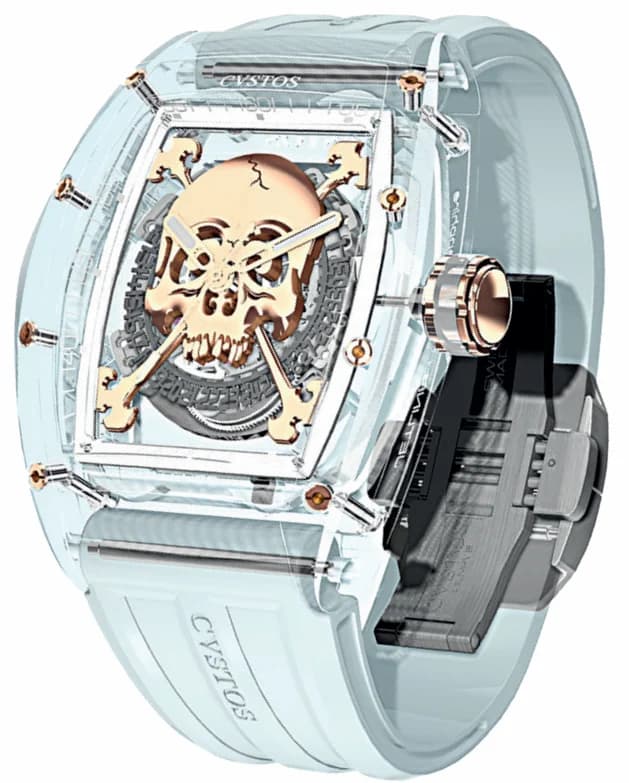 Cvstos Cvstos Hour Minute Seconde Challenge Inkvaders Skull Sapphire A10101.4185002 A10101-4185002 — фото часов Cvstos Cvstos Hour Minute Seconde Challenge Inkvaders Skull Sapphire A10101.4185002 A10101-4185002 — фото часов
