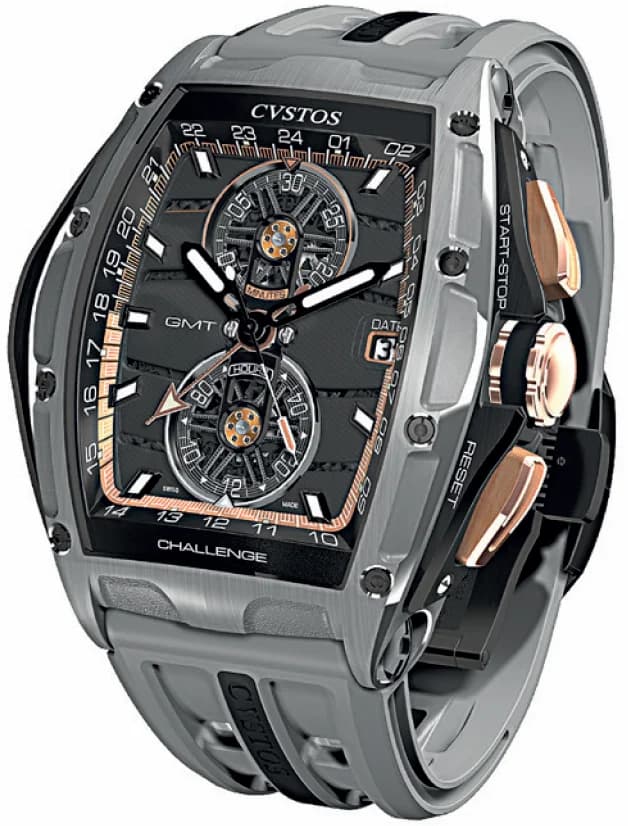 Cvstos Cvstos Challenge Chrono GMT Dark Grey Steel B01110.4102001 B01110-4102001 — фото часов Cvstos Cvstos Challenge Chrono GMT Dark Grey Steel B01110.4102001 B01110-4102001 — фото часов
