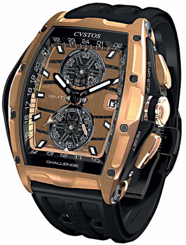 Cvstos Cvstos Challenge Chrono GMT 5N Red Gold B01110.4105001 B01110-4105001 — фото часов Cvstos Cvstos Challenge Chrono GMT 5N Red Gold B01110.4105001 B01110-4105001 — фото часов