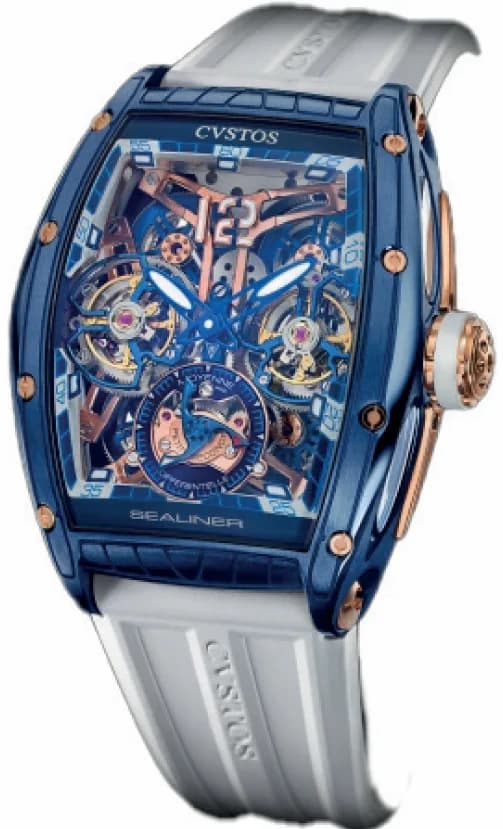 Cvstos Cvstos Challenge Sealiner Double Tourbillon Blue Steel CHALLENGE SEALINER DOUBLE TOURBILLON BLUE STEEL COMP 5N — фото часов Cvstos Cvstos Challenge Sealiner Double Tourbillon Blue Steel CHALLENGE SEALINER DOUBLE TOURBILLON BLUE STEEL COMP 5N — фото часов