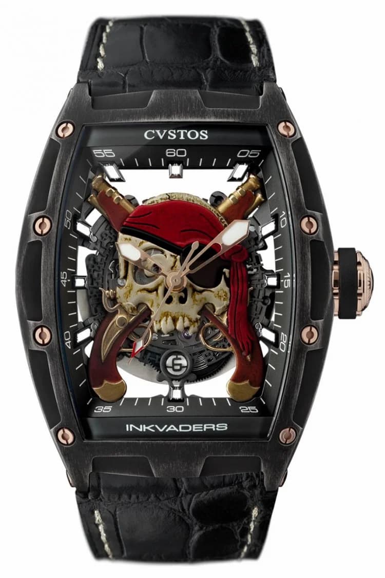 Cvstos Cvstos Hour Minute Seconde Challenge Jetliner 2 Inkskull Pirate Gun CVT-JET2-IS-PRG-CP5N BST CVT.JET2.IS.PRG.CP5N BST — фото часов Cvstos Cvstos Hour Minute Seconde Challenge Jetliner 2 Inkskull Pirate Gun CVT-JET2-IS-PRG-CP5N BST CVT.JET2.IS.PRG.CP5N BST — фото часов