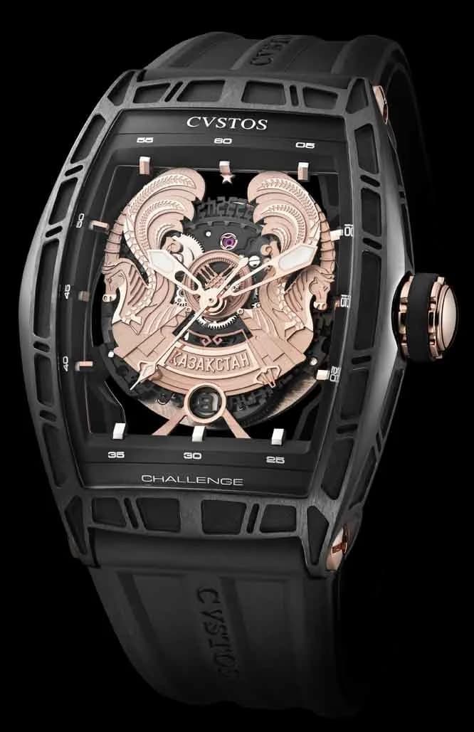 Cvstos Cvstos Hour Minute Seconde Challenge World Coat Of Arms WCOA Black Steel Challenge Coat of Arms Proud to be Kazakh — фото часов Cvstos Cvstos Hour Minute Seconde Challenge World Coat Of Arms WCOA Black Steel Challenge Coat of Arms Proud to be Kazakh — фото часов