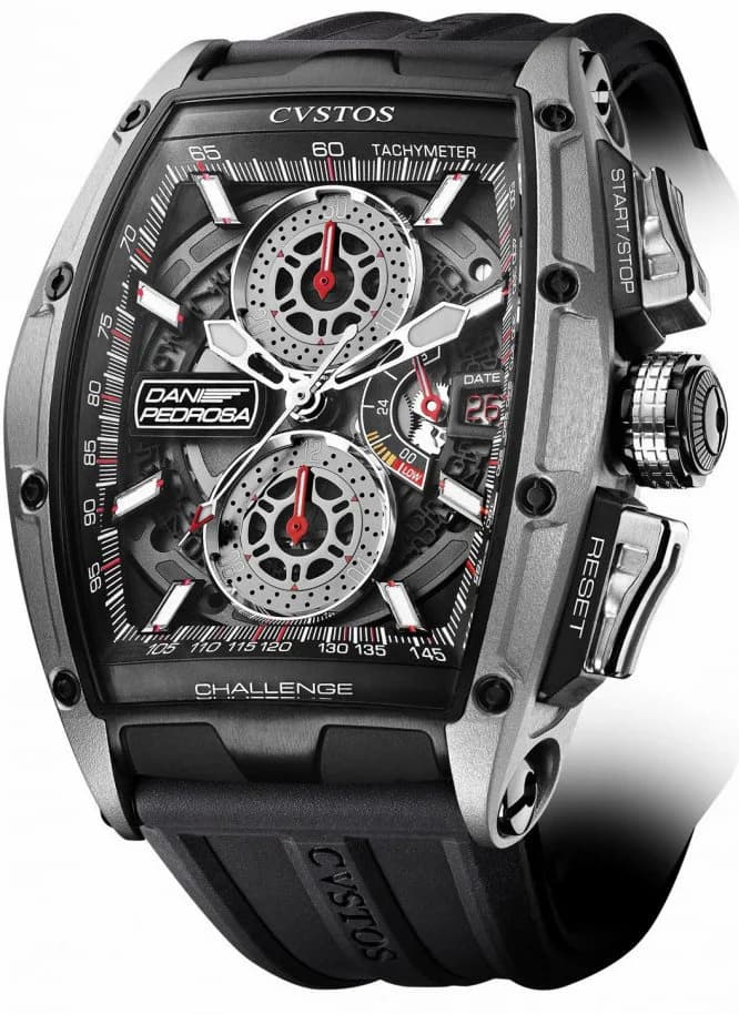Cvstos Cvstos Chronograph Challenge Pedrosa CP Grey Titanium Challenge Dani Pedrosa Black — фото часов Cvstos Cvstos Chronograph Challenge Pedrosa CP Grey Titanium Challenge Dani Pedrosa Black — фото часов