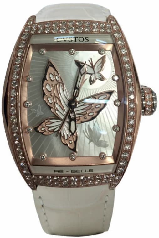 Cvstos Cvstos Hour Minute Seconde Re-belle Papillon 5N Red Gold Diamond D00101.3628003 D00101-3628003 — фото часов Cvstos Cvstos Hour Minute Seconde Re-belle Papillon 5N Red Gold Diamond D00101.3628003 D00101-3628003 — фото часов