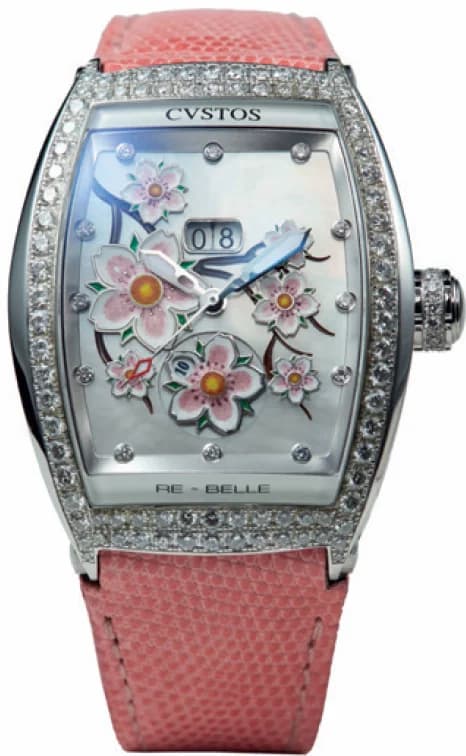 Cvstos Cvstos Hour Minute Seconde Re-belle Sakura Steel Diamond 1 Row D00108.3600001 D00108-3600001 — фото часов Cvstos Cvstos Hour Minute Seconde Re-belle Sakura Steel Diamond 1 Row D00108.3600001 D00108-3600001 — фото часов