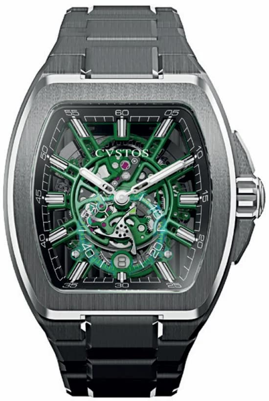 Cvstos Cvstos Metropolitan PS Titanium SQLT Green Dial F00103.4217001 F00103-4217001 — фото часов Cvstos Cvstos Metropolitan PS Titanium SQLT Green Dial F00103.4217001 F00103-4217001 — фото часов