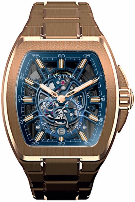 Cvstos Cvstos Metropolitan PS 5N Red Gold SQLT Blue Dial F00103.4223001 F00103-4223001 — фото часов Cvstos Cvstos Metropolitan PS 5N Red Gold SQLT Blue Dial F00103.4223001 F00103-4223001 — фото часов