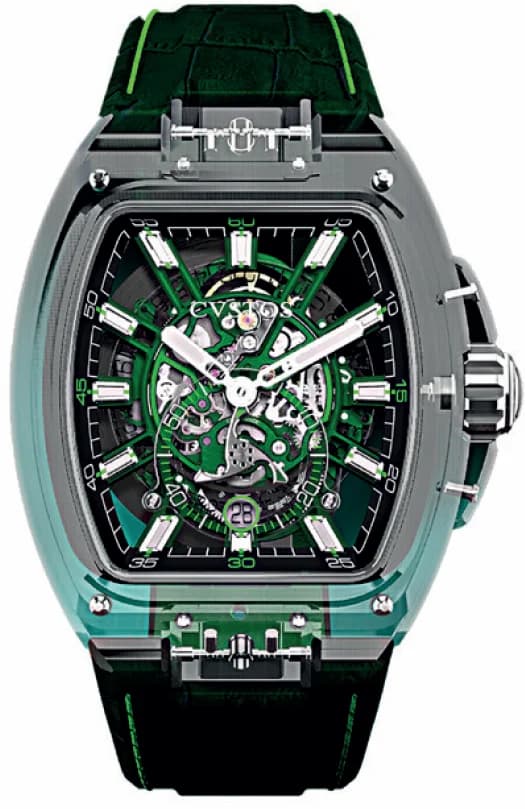 Cvstos Cvstos Metropolitan PS Sapphire SQLT Green Dial F00103.4287001 F00103-4287001 — фото часов Cvstos Cvstos Metropolitan PS Sapphire SQLT Green Dial F00103.4287001 F00103-4287001 — фото часов