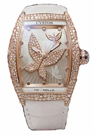 Cvstos Cvstos Hour Minute Seconde RE-BELLE PAPILLON 5N RED GOLD / DIAMOND SNOW SETTING DIAMOND BUTTERFLY / WHITE MOP D00101.3628004 Re-Belle Papillon Red Gold 5N Snow Setting Diamond Dial — фото часов Cvstos Cvstos Hour Minute Seconde RE-BELLE PAPILLON 5N RED GOLD / DIAMOND SNOW SETTING DIAMOND BUTTERFLY / WHITE MOP D00101.3628004 Re-Belle Papillon Red Gold 5N Snow Setting Diamond Dial — фото часов