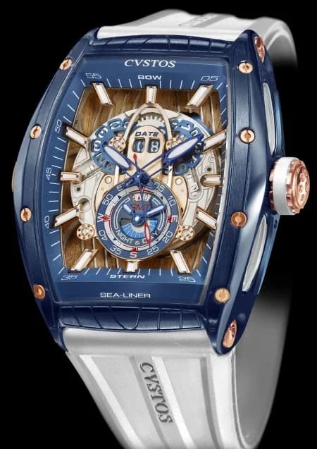 Cvstos Cvstos SEALINER GMT BLUE STEEL/RED GOLD 5N SEALINER GMT BLUE STEEL-RED GOLD 5N — фото часов Cvstos Cvstos SEALINER GMT BLUE STEEL/RED GOLD 5N SEALINER GMT BLUE STEEL-RED GOLD 5N — фото часов