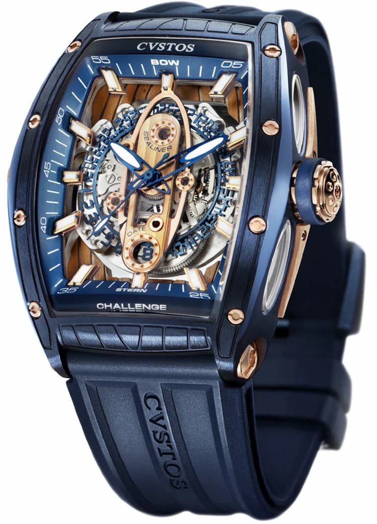 Cvstos Cvstos Hour Minute Seconde Challenge New Sea-liner SL N Steel Blue SL N Steel Blue — фото часов Cvstos Cvstos Hour Minute Seconde Challenge New Sea-liner SL N Steel Blue SL N Steel Blue — фото часов