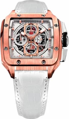 Cvstos Chronograph Evosquare ES Chrono Gold Evosquare Chrono Evosquare RG White