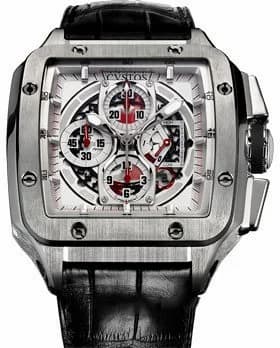 Cvstos Chronograph Evosquare ES Chrono Steel Evosquare Chrono Evosquare Steel Black Croco