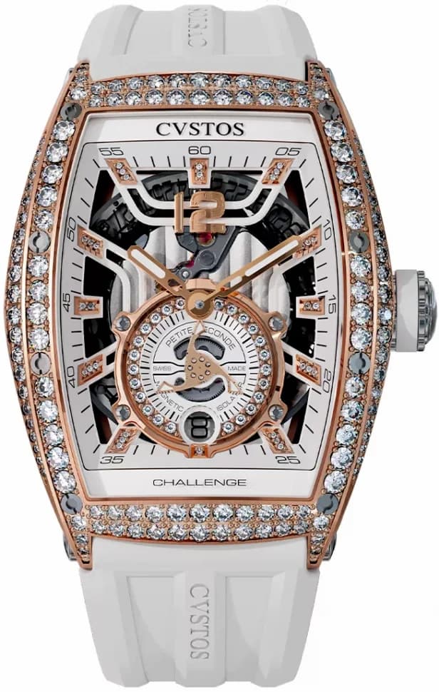 Cvstos Jetliner PS Thirty 6 5N Red Gold 2 Row Diamonds White A00103.3620002 A00103-3620002