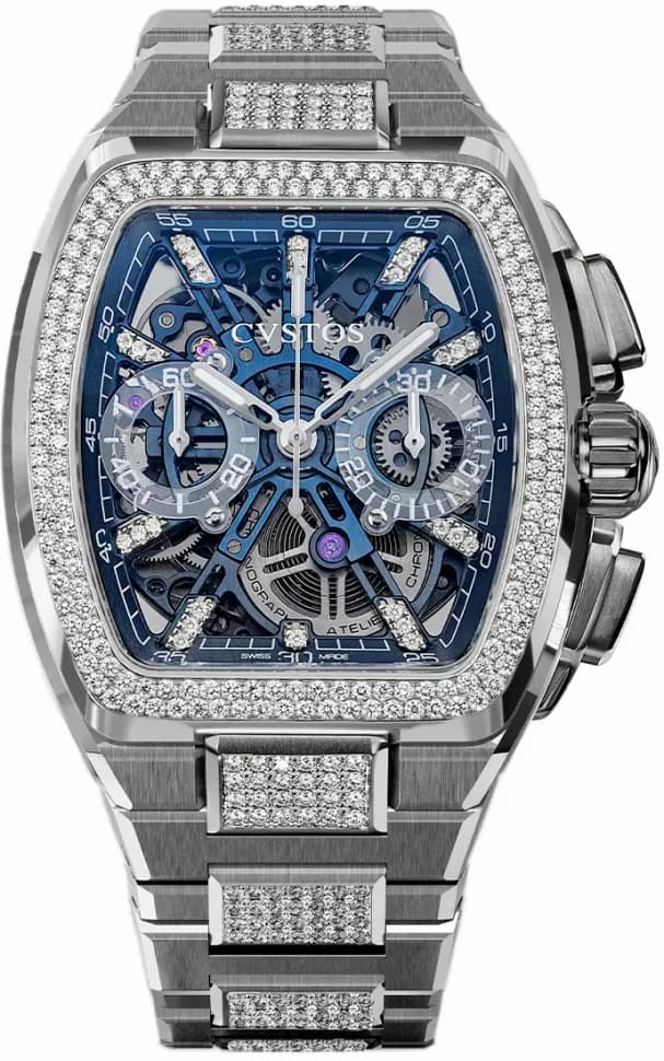 Cvstos Metropolitan Chrono Titanium Blue SQLT Diamond F00112.4213002 F00112-4213002