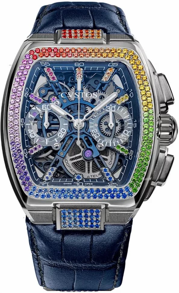 Cvstos Cvstos Metropolitan Chrono Titanium Blue SQLT Rainbow F00112.4213004 F00112-4213004 — фото часов Cvstos Cvstos Metropolitan Chrono Titanium Blue SQLT Rainbow F00112.4213004 F00112-4213004 — фото часов