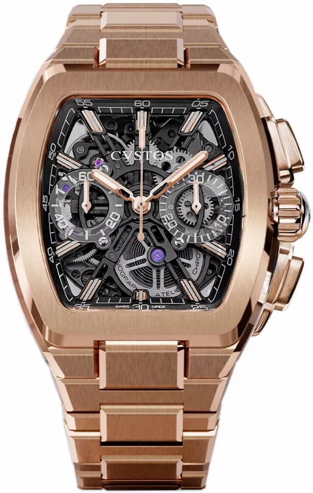 Cvstos Cvstos Metropolitan Chrono 5N Red Gold Black SQLT F00112.4222001 F00112-4222001 — фото часов Cvstos Cvstos Metropolitan Chrono 5N Red Gold Black SQLT F00112.4222001 F00112-4222001 — фото часов