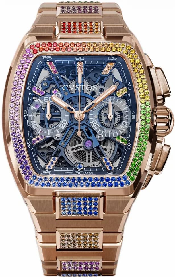 Cvstos Metropolitan Chrono 5N Red Gold Blue SQLT Rainbow F00112.4223003 F00112-4223003
