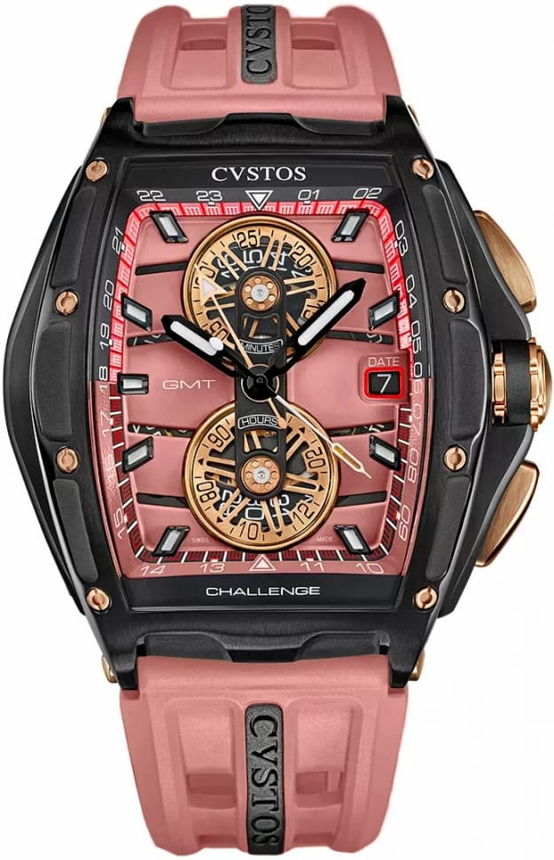 Cvstos Racing Chrono GMT Black Steel Salmon B01110.4108001 B01110-4108001