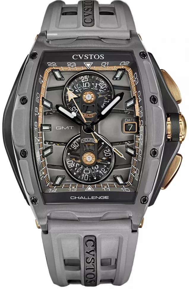Cvstos Cvstos Racing Chrono GMT Dark Grey Steel Nardo B01110.4502001 B01110-4502001 — фото часов Cvstos Cvstos Racing Chrono GMT Dark Grey Steel Nardo B01110.4502001 B01110-4502001 — фото часов