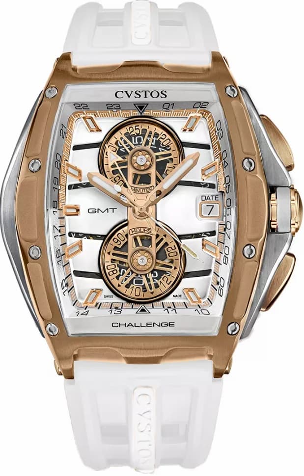 Cvstos Racing Chrono GMT 5N Red Gold White Dial B01110.4520001 B01110-4520001