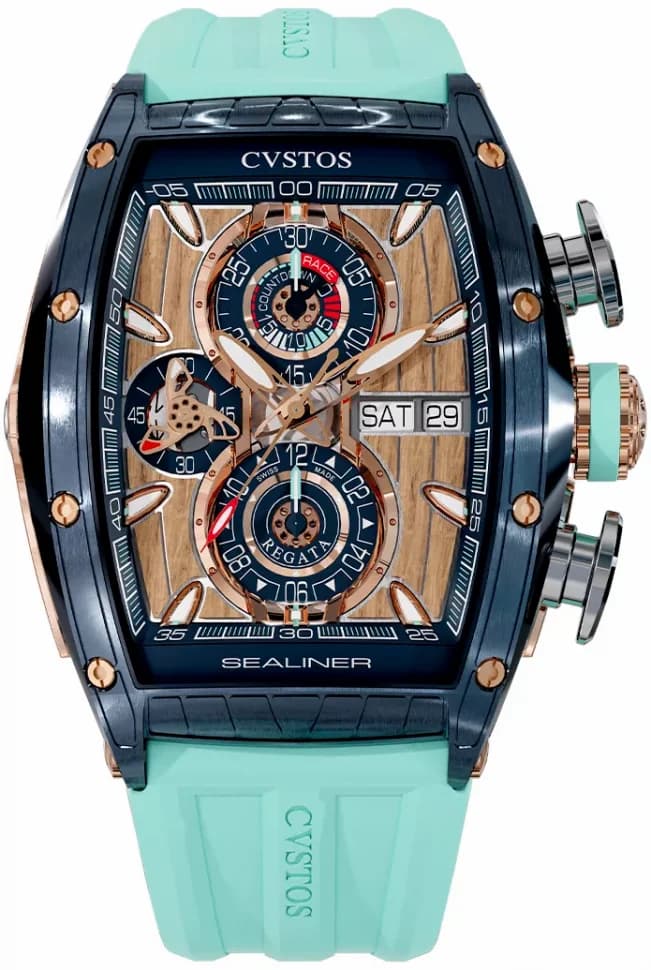 Cvstos Cvstos Sealiner Chronograph Navy Blue Steel 5N C01107.4105001 C01107-4105001 — фото часов Cvstos Cvstos Sealiner Chronograph Navy Blue Steel 5N C01107.4105001 C01107-4105001 — фото часов