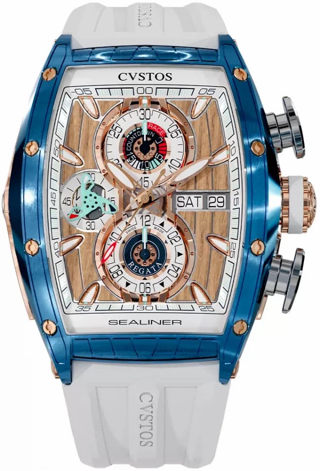 Cvstos Cvstos Sealiner Chronograph SkyBlue Steel 5N C01107.4105002 C01107-4105002 — фото часов Cvstos Cvstos Sealiner Chronograph SkyBlue Steel 5N C01107.4105002 C01107-4105002 — фото часов