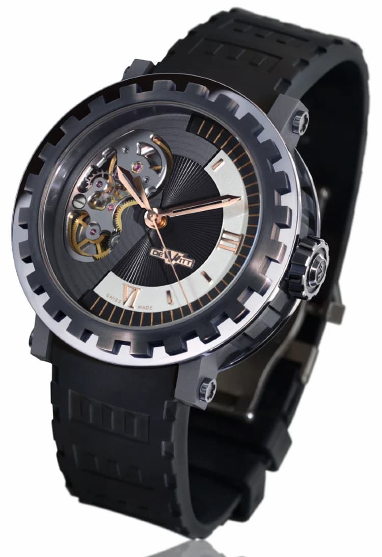 DeWitt Academia Mirabilis White Gold / Titanium with Ice-Blue PVD AC.MI.004 AC-MI-004 — фото часов DeWitt Academia Mirabilis White Gold / Titanium with Ice-Blue PVD AC.MI.004 AC-MI-004 — фото часов