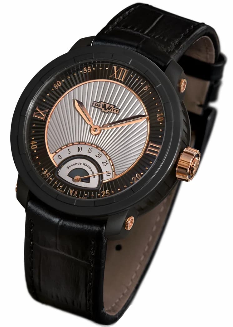 DeWitt Twenty-8-Eight Seconde Retrograde Titanium with Black PVD T8.SR.005 T8-SR-005 — фото часов DeWitt Twenty-8-Eight Seconde Retrograde Titanium with Black PVD T8.SR.005 T8-SR-005 — фото часов