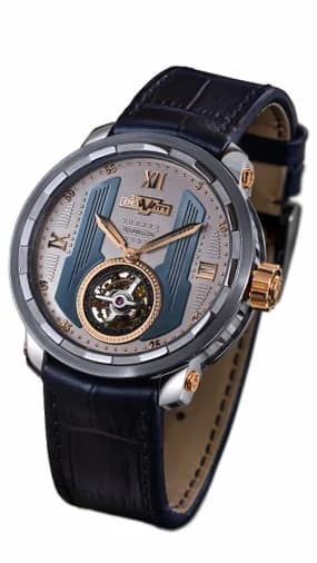 DeWitt Twenty-8-Eight Tourbillon White Gold / Titanium with Ice-Blue PVD T8.TH.015 T8-TH-015 — фото часов DeWitt Twenty-8-Eight Tourbillon White Gold / Titanium with Ice-Blue PVD T8.TH.015 T8-TH-015 — фото часов