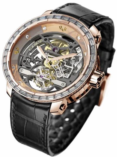 DeWitt Twenty-8-Eight Skeleton Tourbillon High Jewellery Rose Gold / Diamonds T8.TH.025 T8-TH-025 — фото часов DeWitt Twenty-8-Eight Skeleton Tourbillon High Jewellery Rose Gold / Diamonds T8.TH.025 T8-TH-025 — фото часов