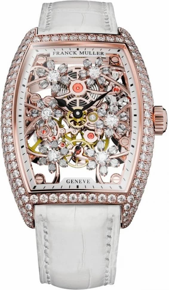 Franck Muller Ladies Collection Cintree Curvex Cut Flower 2850 S6 SQT CURVEX CUT FLOWER D 5N WHITE 2850 S6 SQT CURVEX CUT FLOWER D 5N WHITE — фото часов Franck Muller Ladies Collection Cintree Curvex Cut Flower 2850 S6 SQT CURVEX CUT FLOWER D 5N WHITE 2850 S6 SQT CURVEX CUT FLOWER D 5N WHITE — фото часов