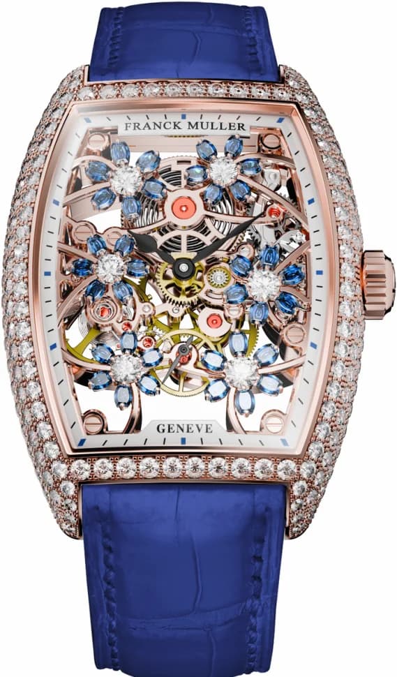 Franck Muller Ladies Collection Cintree Curvex Cut Flower 2850 S6 SQT CURVEX CUT FLOWER SA D 5N BLUE 2850 S6 SQT CURVEX CUT FLOWER SA D 5N BLUE — фото часов Franck Muller Ladies Collection Cintree Curvex Cut Flower 2850 S6 SQT CURVEX CUT FLOWER SA D 5N BLUE 2850 S6 SQT CURVEX CUT FLOWER SA D 5N BLUE — фото часов