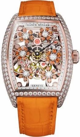 Franck Muller Ladies Collection Cintree Curvex Cut Flower 2850 S6 SQT CURVEX CUT FLOWER SA D 5N ORANGE 2850 S6 SQT CURVEX CUT FLOWER SA D 5N ORANGE — фото часов Franck Muller Ladies Collection Cintree Curvex Cut Flower 2850 S6 SQT CURVEX CUT FLOWER SA D 5N ORANGE 2850 S6 SQT CURVEX CUT FLOWER SA D 5N ORANGE — фото часов