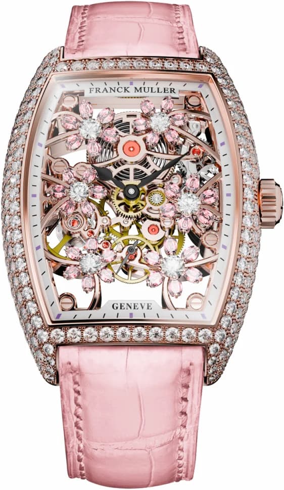 Franck Muller Ladies Collection Cintree Curvex Cut Flower 2850 S6 SQT CURVEX CUT FLOWER SA D 5N PINK 2850 S6 SQT CURVEX CUT FLOWER SA D 5N PINK — фото часов Franck Muller Ladies Collection Cintree Curvex Cut Flower 2850 S6 SQT CURVEX CUT FLOWER SA D 5N PINK 2850 S6 SQT CURVEX CUT FLOWER SA D 5N PINK — фото часов