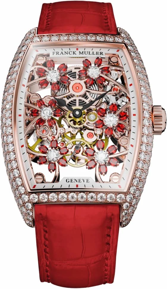 Franck Muller Ladies Collection Cintree Curvex Cut Flower 2850 S6 SQT CURVEX CUT FLOWER SA D 5N RED 2850 S6 SQT CURVEX CUT FLOWER SA D 5N RED — фото часов Franck Muller Ladies Collection Cintree Curvex Cut Flower 2850 S6 SQT CURVEX CUT FLOWER SA D 5N RED 2850 S6 SQT CURVEX CUT FLOWER SA D 5N RED — фото часов