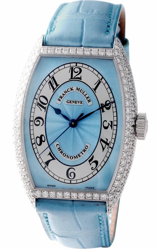 Franck Muller Cintree Curvex Chronometro Ladies 5850 SC CHR MET D blue 5850 SC CHR MET D blue — фото часов Franck Muller Cintree Curvex Chronometro Ladies 5850 SC CHR MET D blue 5850 SC CHR MET D blue — фото часов