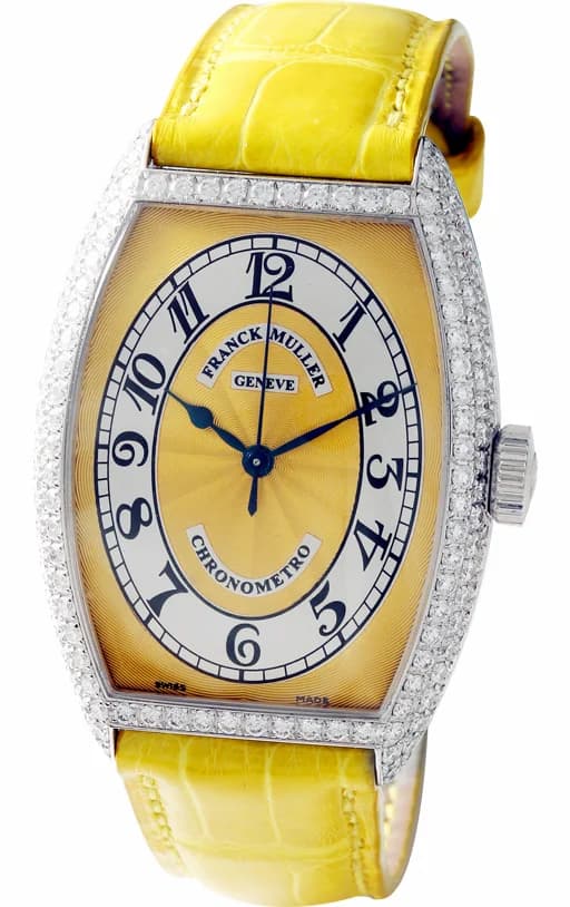 Franck Muller Cintree Curvex Chronometro Ladies 5850 SC CHR MET D yellow 5850 SC CHR MET D yellow — фото часов Franck Muller Cintree Curvex Chronometro Ladies 5850 SC CHR MET D yellow 5850 SC CHR MET D yellow — фото часов