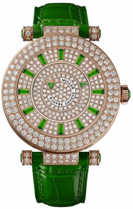 Franck Muller Ladies Collection Round Double Mystery 42 DM D 2R CD Green 42 DM D 2R CD Green — фото часов Franck Muller Ladies Collection Round Double Mystery 42 DM D 2R CD Green 42 DM D 2R CD Green — фото часов