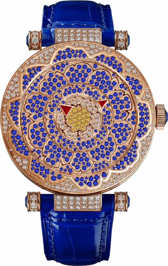 Franck Muller Round Double Mystery Peony 42 42 DM D CD PEO BU 42 DM D CD PEO BU — фото часов Franck Muller Round Double Mystery Peony 42 42 DM D CD PEO BU 42 DM D CD PEO BU — фото часов